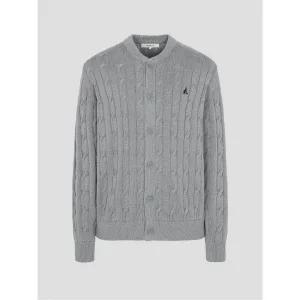 빈폴 BEANPOLE MEN 코튼 케이블 라운드 가디건 그레이 BC585AC183 376627