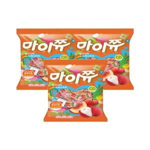 크라운 마이쮸 리치피치 트위스트 284g 3봉