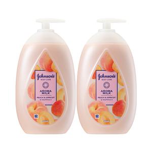 존슨즈 물먹복숭아로션 아로마밀크 피치&애브리콘 500ml, 2개