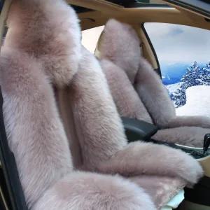 차량용방석 카시트 털방석 방한 보온 겨울차량용 양모방석 차량용 시트커버 털 겨울 겨울용