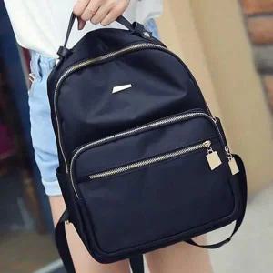 여자 백팩 데일리 캐주얼 대학생 여성 백팩 투포켓 나일론 가벼운 옥스포드 컴팩트 신학기 여행용 직장인