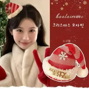 크리스마스 모자머리핀 산타 파티 이벤트 소품 
