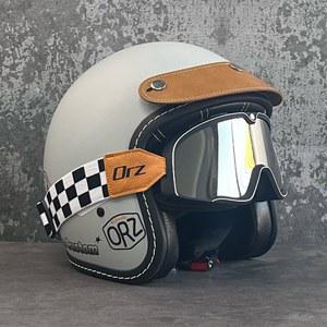 레트로 페이스 클래식 오토바이 바이크헬멧