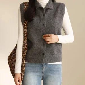 써니11 rina 하이넥 버튼조끼