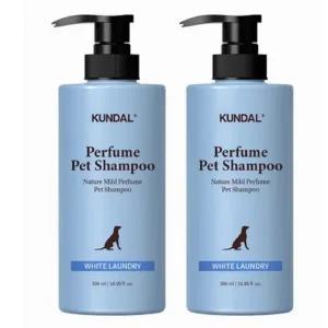 쿤달 네이처 애견 반려동물 샴푸 2구 세트 500ml 화이트런더리 한국