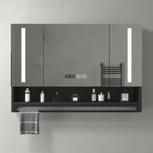 욕실슬라이드장 상부장 화장실 거울장 댐퍼 수건장