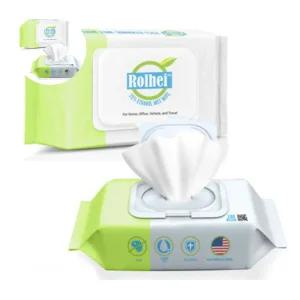 롤헤이 10팩 알콜티슈 소독티슈 청소용 소독알콜티슈