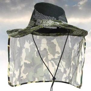 [콩심팥심]정글 낚시모자 등산 밀리터리 캠핑 방충 넥커버