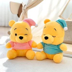 디즈니 곰돌이 푸 파자마 인형 25cm 봉제 디자인 캐릭터 놀이 장난감 애착