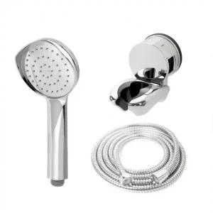 뿔헤드 샤워기 메탈호스 A세트 2m 샤워기걸이 욕실 절수형 헤드 수압조절 화장실 행거 수전 거치대 호스 줄