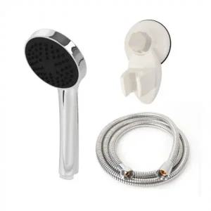110크롬 샤워기 고급메탈호스 B세트 1.5m 샤워헤드 교체 호스 줄 샤워기걸이 흡착 절수 고압 목욕탕 캠핑용