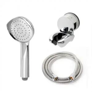 뿔헤드 샤워기 고급메탈호스 A세트 1.5m 목욕탕 고압 샤워헤드 교체 행거 거치대 호스 부속품 욕조 샤워줄