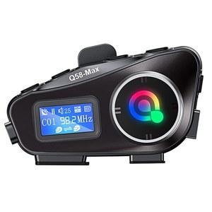 500만 인터콤, 듀얼 BT5.3 칩, IPX6 방수, AI 음성 제어, LCD 디스플레이, 300시간 대기, 25시간 통화 시간, Android/iOS 헬멧 통신 시스템과 호환되는 BTQILYOO 모터사이클 블루투스 헤드셋