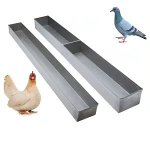 스텐 닭사료통 물통 사각 먹이통 양계장 모이통 비둘기