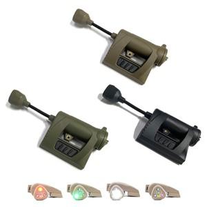 MPLS 충전식 헤드램프 3가지 모드 LED 전술 헬멧 헤드라이트 에너지 절약 야외