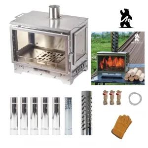 전용가방증정 + 그리즐리 캠핑 화목난로 장작 난방 스토브 대형창 동계 장박 필수품