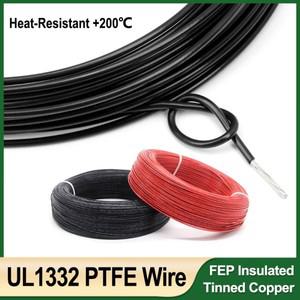 UL1332 PTFE 와이어 30 28 26 24 22 20 18 16 14 13 12 11 10AWG FEP 3D 프린터용 절연 내열성 구리 케이블