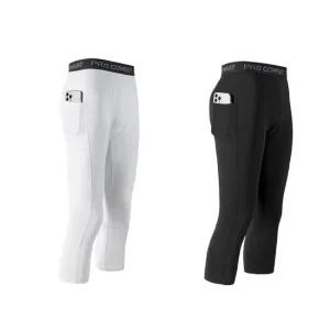 남자 휴대폰 주머니 레깅스 7부 운동복 쫄바지 쫄쫄이