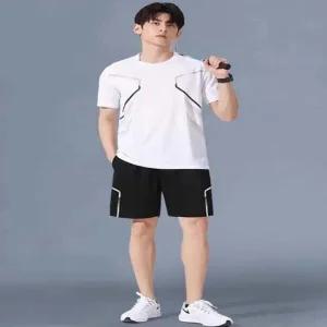 남성 3컬러 썸머 스톰 트레이닝 반팔 반바지 세트