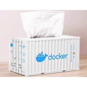 컨테이너 모형 미니어쳐 티슈 도커 케이스 화이트 휴지 화장지