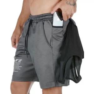 남성 트레이닝 반바지 런닝복 운동복 휴대폰 포켓