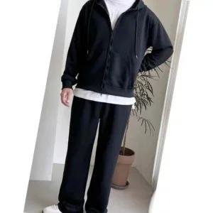 후드집업 와이드 팬츠세트 남자코디 데일리 운동복