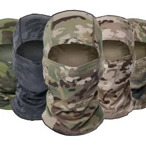 바라클라바 스키 풀 모자오토바이 마스크야외 자전거 하이킹 스카프 넥각반 위장 바이크장갑 반다나