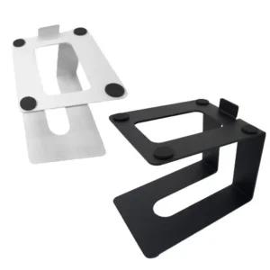 ㄷ형 신형 스피커스탠드블랙 탁상형 인테리어받침 디귿자형 심플 경사진거치대 스틸 받침대 홀더