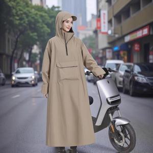 오토바이 전기 자전거용 우비 인간-차량 분리형 롱 폭우 방지 두꺼워지고 확대된