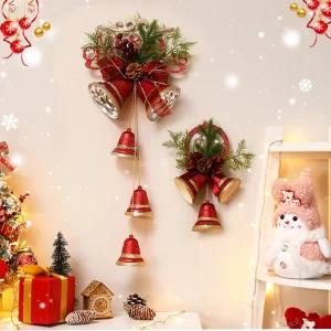 TLB 크리스마스 럭셔리 종타입 벽걸이 리스 가랜드 장식품