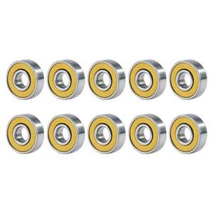10pcs 롤러 스케이트 휠 베어링 8x22x7mm 608rs ABEC-9 롱 보드 깊은 홈 정밀 스쿠터 용 탄소강