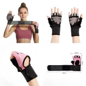 [셀러에이드]손목보호 여성 메쉬 헬스장갑 M 쿠션 싸이클반장갑