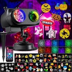 나주케 할로윈 크리스마스 프로젝터 조명 실외, 2025년 업그레이드 홀리데이 프로젝션 조명, 리모컨, 3D 오션 웨이브 및 72개의 HD 패턴, 파티 마당 장식용 방수 눈송이