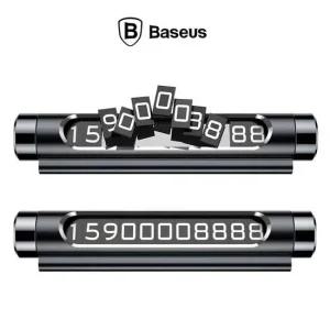 베이스어스 풀메탈 주차 번호판 블랙 차량 연락처 표지판 전화번호 번호판