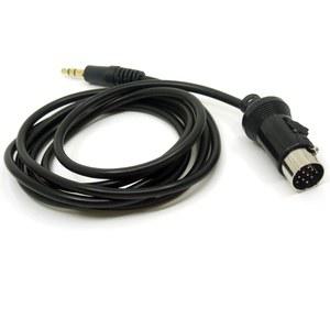 색상 부품 2016 자동차 스테레오 커넥터 라디오 CD 체인저 포트, 켄우드 헤드 유닛 13 핀 인터페이스와 호환되는 3.5mm 남성 보조 케이블