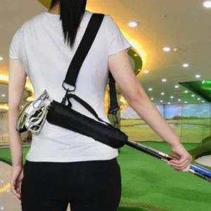 원컬러 골프 연습장 캐디 숄더 하프백 휴대용 미니백