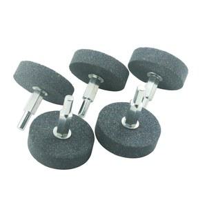 5개 50mm 연마석 연삭 휠 - 드릴, 그라인더, 회전 공구용 1/4인치 생크 알루미늄 산화물 장착