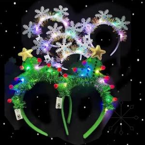 크리스마스 머리띠 트리 눈송이 파티 용품 소품 축제 선물