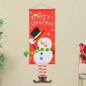 샵온 크리스마스 태피스트리 눈사람 패브릭포스터