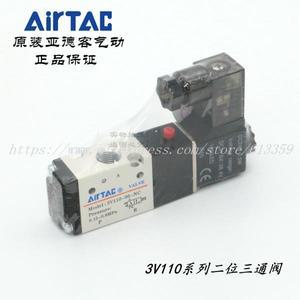 1PC AirTAC  2 위치 3 방향 솔레노이드 밸브 3V110-06-NC-A B C E F DC12V DC24V AC110V AC220V AC24V