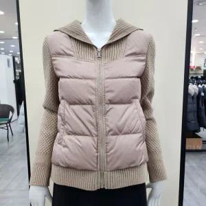 [조이너스] 니트배색 터들넥 오리털패딩JAEW0-WIH250_GN