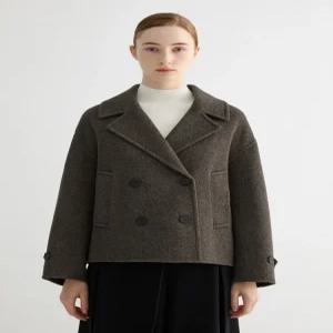 [쉬즈미스]울 혼방 핸드메이드 더블 자켓_SWHJKO42110