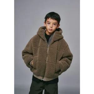 [갤러리아] (블루테일)주니어 브라운 퀼팅 보아털 후드점퍼 (AZI1JP01BN)