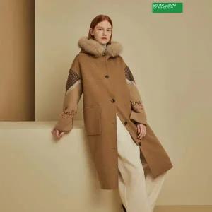 [베네통] 쿠스 퍼트리밍 후드 코트 BACTA9561_P410650791