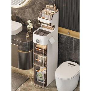 화장실서랍장 정리 욕실 벽걸이 이동식 상부장 공인 선반 5단 수납 틈새 화장실수납장 소형
