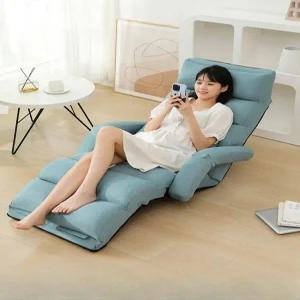 등받이 각도조절 소파 1인 다리 뻗을 편안한 침대 겸용 휴식 의자 앉을 수 있는
