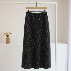 [잇수다] 벨플러 융기모 플라워 스트링 밴딩 롱 스커트