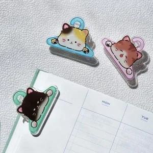 [셀러에이드]세탁놀이 아크릴 집게 랜덤 고양이 강아지 정리용품