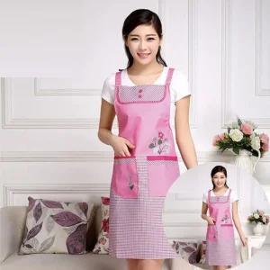 러블리 플라워 앞치마 (핫핑크)