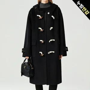 [올리비에스클로젯] 후드 떡볶이 단추 롱 누빔 코트_O2511CT002D